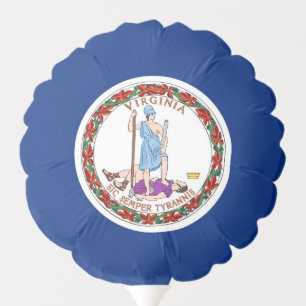 Patriotic balloon with flag of Virginia, USA