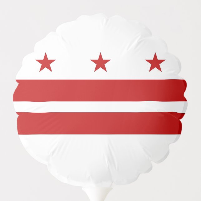 Patriotic balloon with flag of Washington DC, USA (Back)