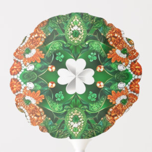 Patriotic balloon with Irish Colors