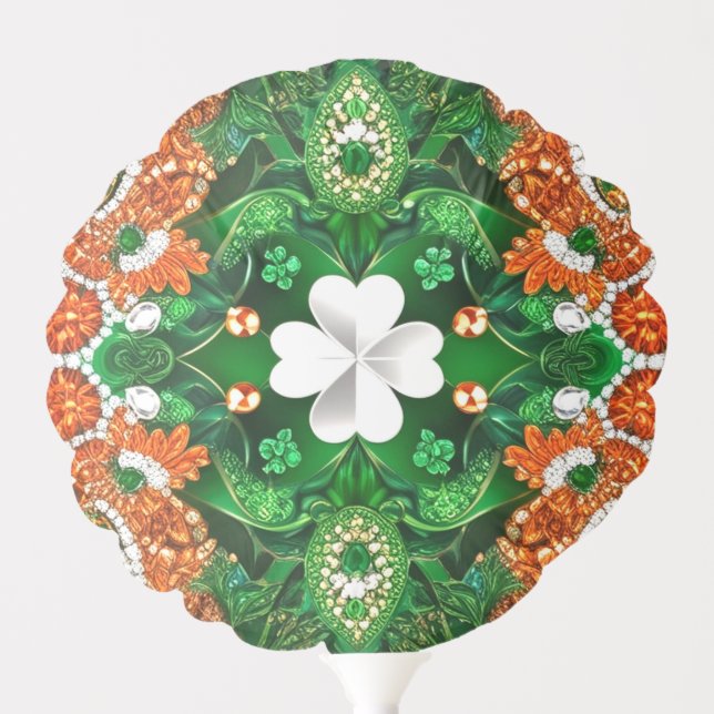 Patriotic balloon with Irish Colors (Front)
