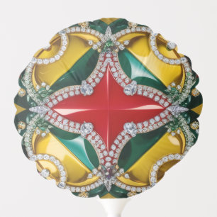 Patriotic balloon with Los Angeles Colors