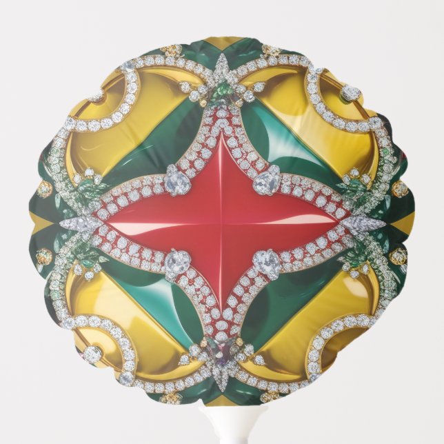 Patriotic balloon with Los Angeles Colors (Front)