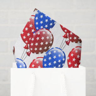 Patriotic Balloons Tissue Paper
