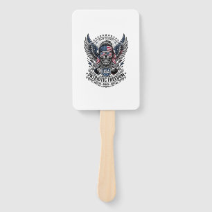 Patriotic Bandana Rocker Old Glory Music Rock Meta Hand Fan