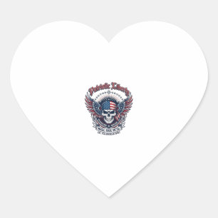 Patriotic Bandana Rocker Old Glory Music Rock Meta Heart Sticker