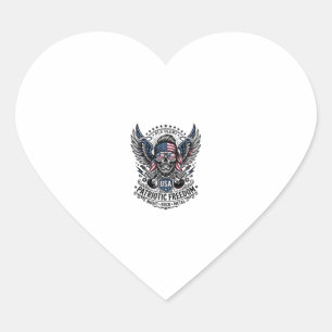 Patriotic Bandana Rocker Old Glory Music Rock Meta Heart Sticker