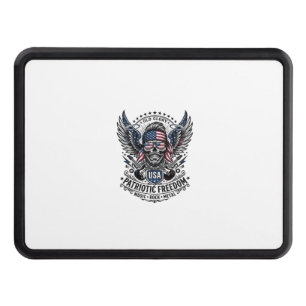 Patriotic Bandana Rocker Old Glory Music Rock Meta Hitch Cover