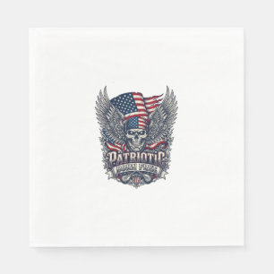 Patriotic Bandana Rocker Old Glory Music Rock Meta Napkins