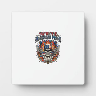 Patriotic Bandana Rocker Old Glory Music Rock Meta Plaque