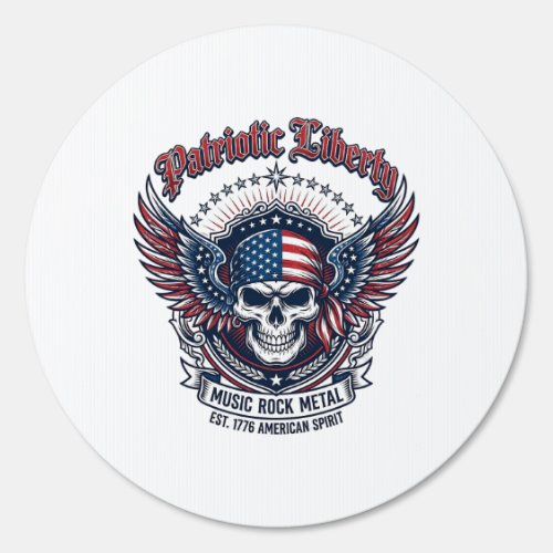 Patriotic Bandana Rocker Old Glory Music Rock Meta Sign