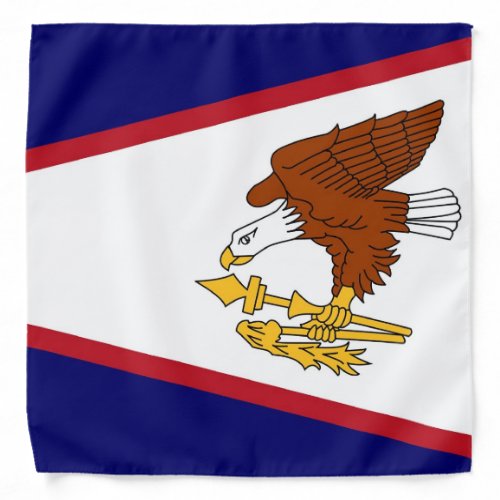 Patriotic bandana with Flag of American Samoa