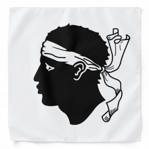 Patriotic bandana with Flag of Corsica