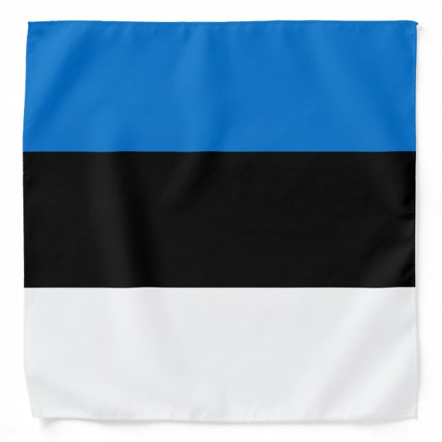 Patriotic bandana with Flag of Estonia (Front)