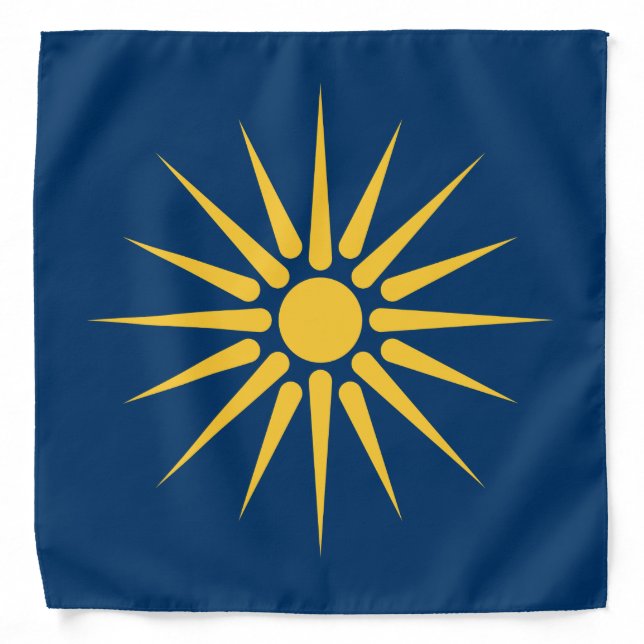 Patriotic bandana with Flag of Macedonia (Front)