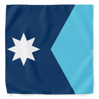 Patriotic bandana with Flag of Minnesota, USA