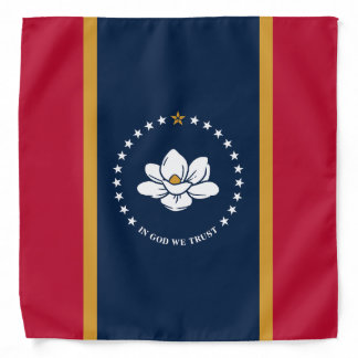 Patriotic bandana with Flag of Mississippi
