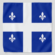 Patriotic bandana with Flag of Quebec