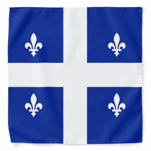 Patriotic bandana with Flag of Quebec