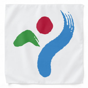 Patriotic bandana with Flag of Seoul