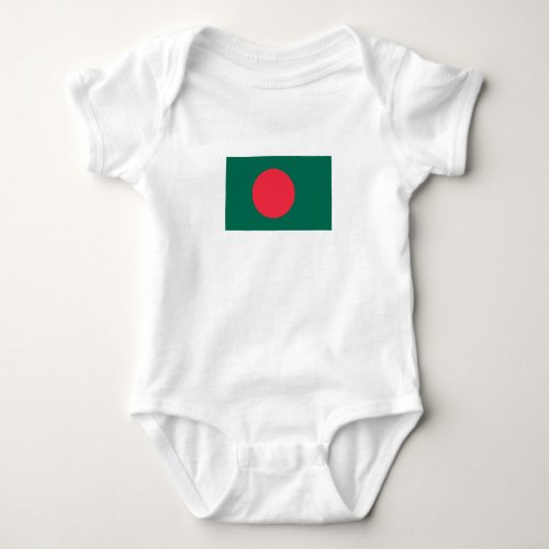 Patriotic Bangladeshi Flag Baby Bodysuit