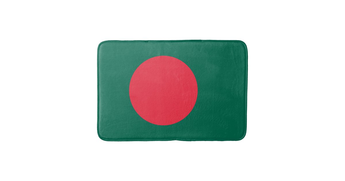 Patriotic Bangladeshi Flag Bath Mat | Zazzle