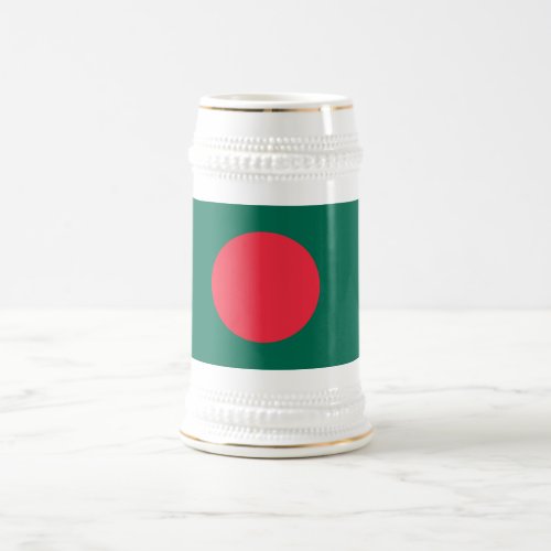 Patriotic Bangladeshi Flag Beer Stein