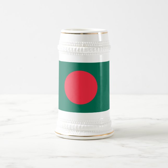 Patriotic Bangladeshi Flag Beer Stein (Center)