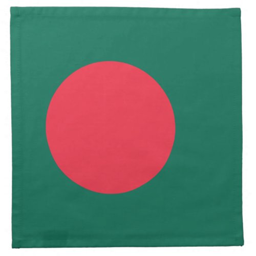 Patriotic Bangladeshi Flag Cloth Napkin