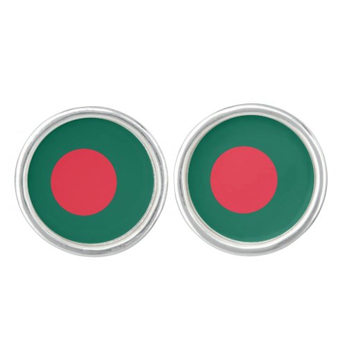 Patriotic Bangladeshi Flag Cufflinks