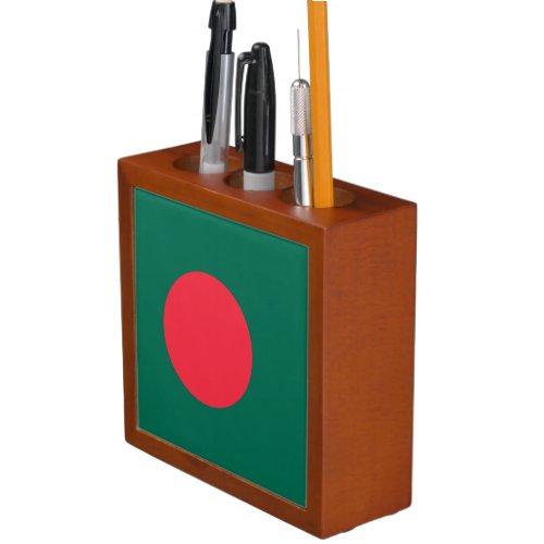 Patriotic Bangladeshi Flag Desk Organizer