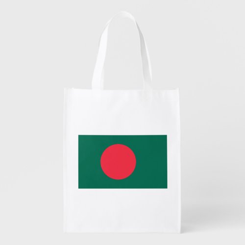 Patriotic Bangladeshi Flag Grocery Bag