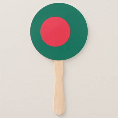 Patriotic Bangladeshi Flag Hand Fan