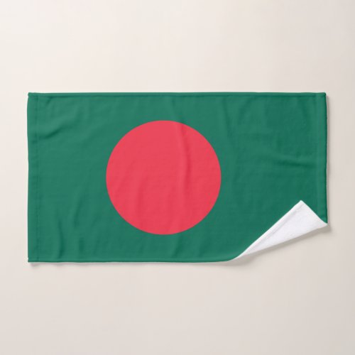 Patriotic Bangladeshi Flag Hand Towel