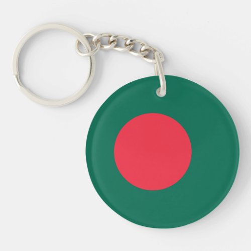 Patriotic Bangladeshi Flag Keychain