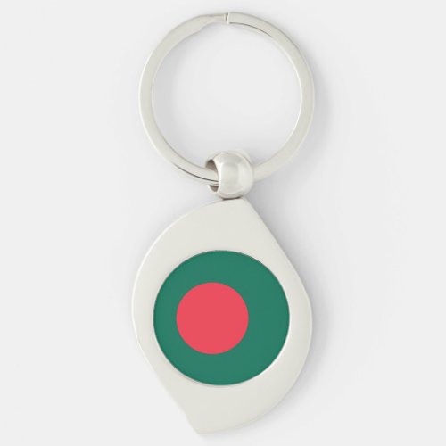 Patriotic Bangladeshi Flag Keychain