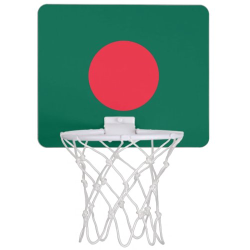 Patriotic Bangladeshi Flag Mini Basketball Hoop