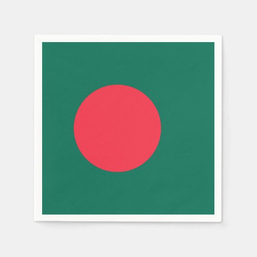 Patriotic Bangladeshi Flag Napkins