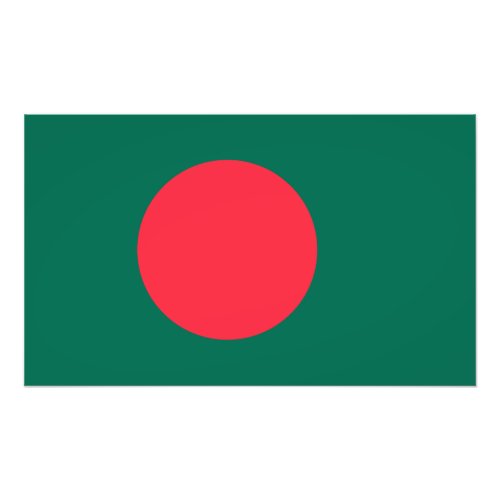 Patriotic Bangladeshi Flag Photo Print