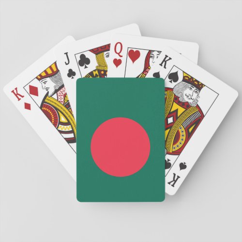 Patriotic Bangladeshi Flag Playing Cards