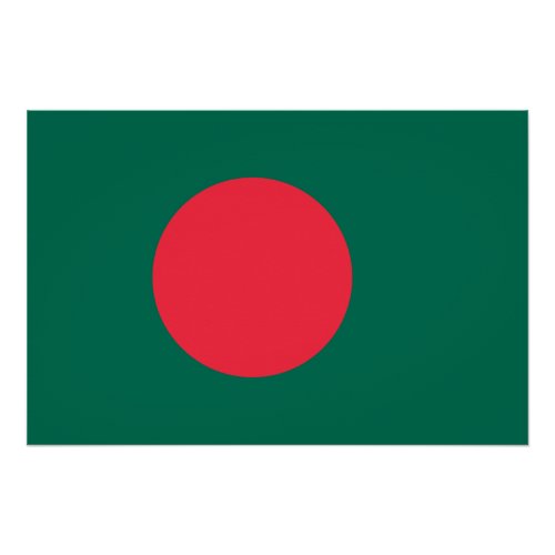 Patriotic Bangladeshi Flag Poster