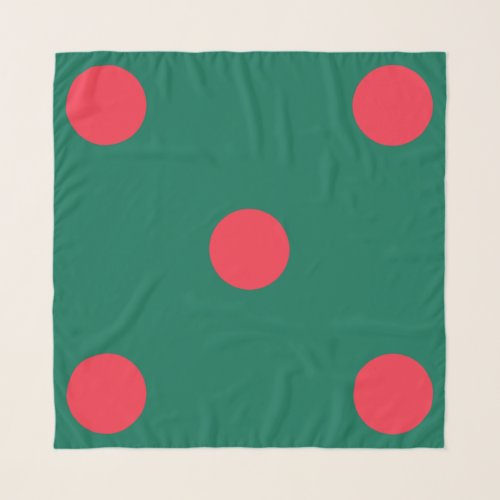 Patriotic Bangladeshi Flag Scarf