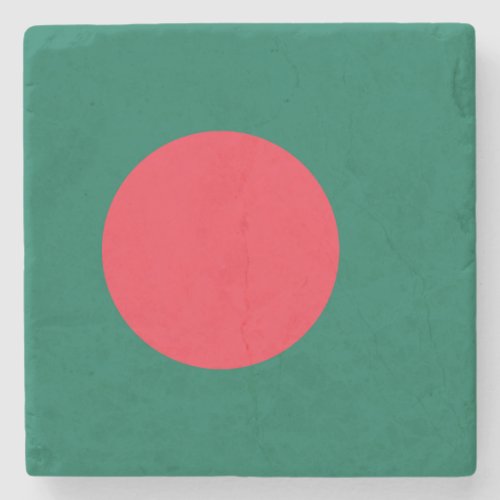 Patriotic Bangladeshi Flag Stone Coaster