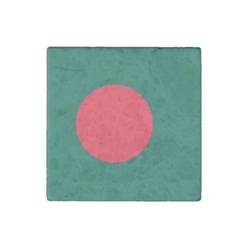 Patriotic Bangladeshi Flag Stone Magnet
