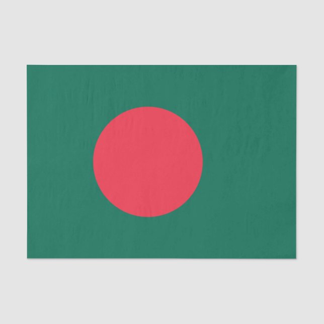 Patriotic Bangladeshi Flag Tissue Paper (Front)