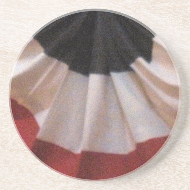 Patriotic Banner Drink Coaster (Front)