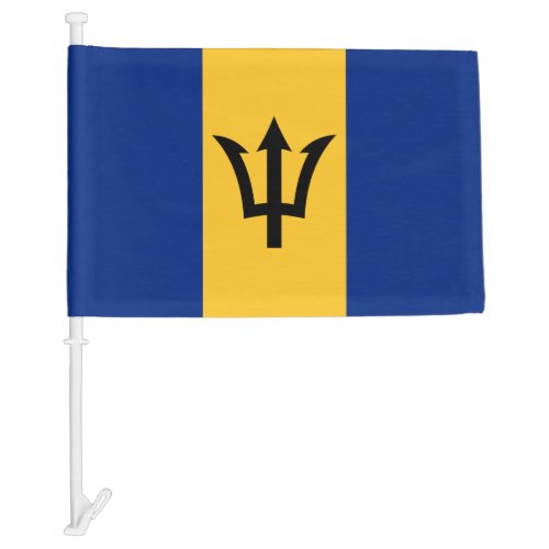 Patriotic Barbados Car Flag