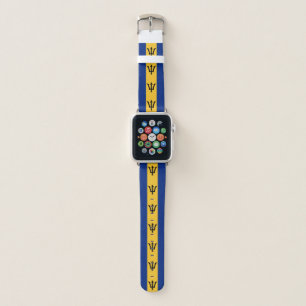 Patriotic Barbados Flag Apple Watch Band