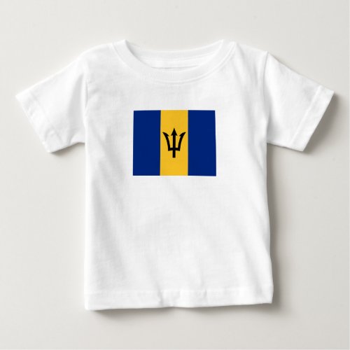 Patriotic Barbados Flag Baby T_Shirt