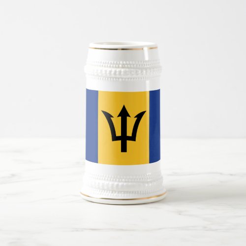 Patriotic Barbados Flag Beer Stein