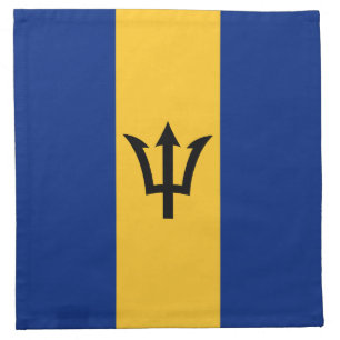 Patriotic Barbados Flag Cloth Napkin